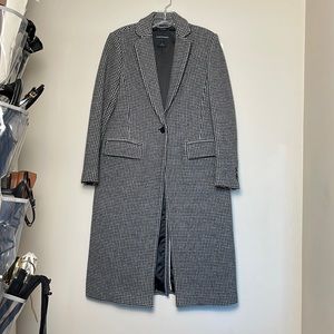 Club Monaco Houndstooth Wool Coat